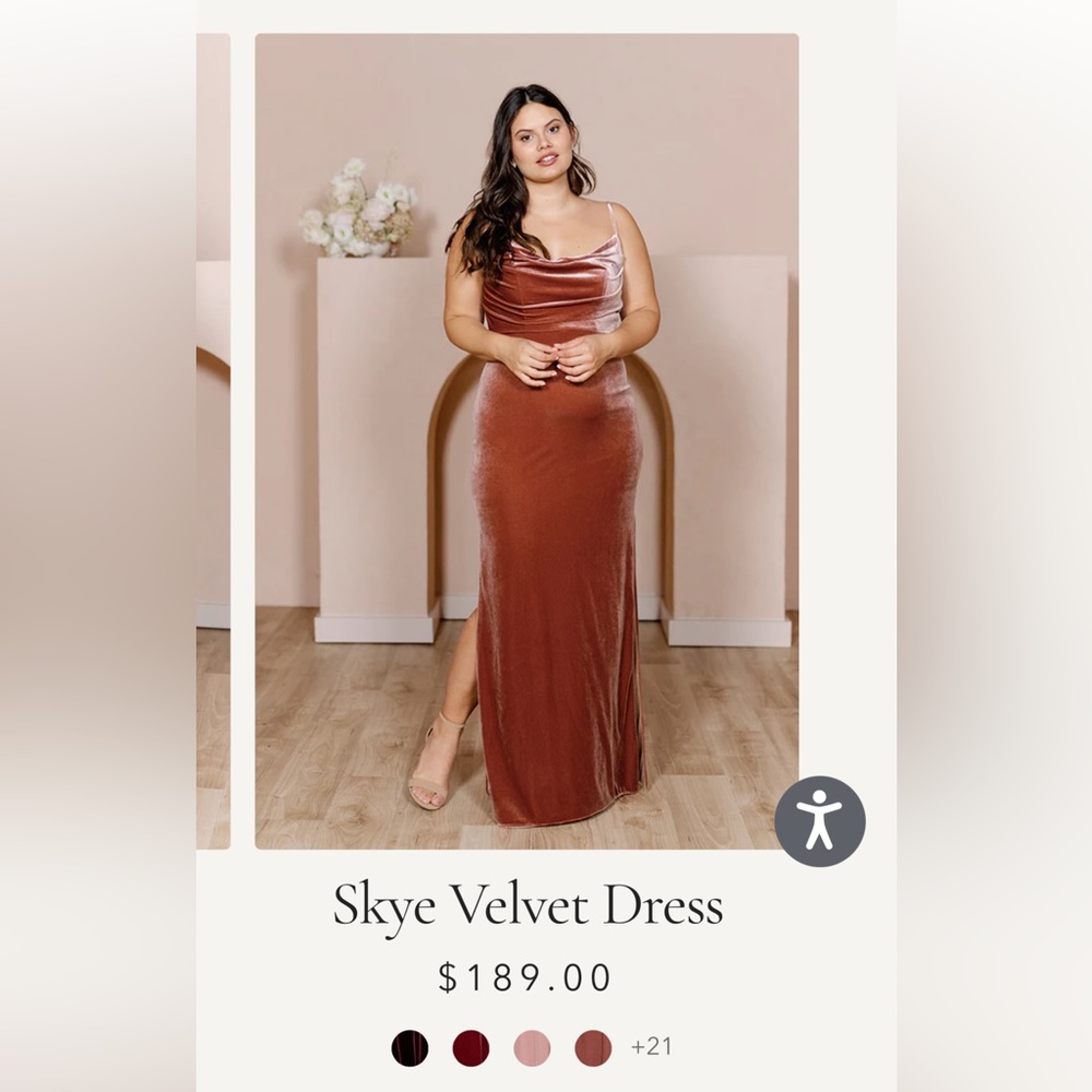 Formal dress -BRAND NEW Revelry Skye Velvet Dress